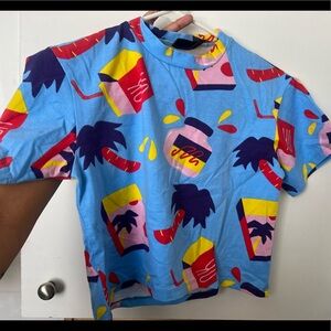 cute summery nooworks crop